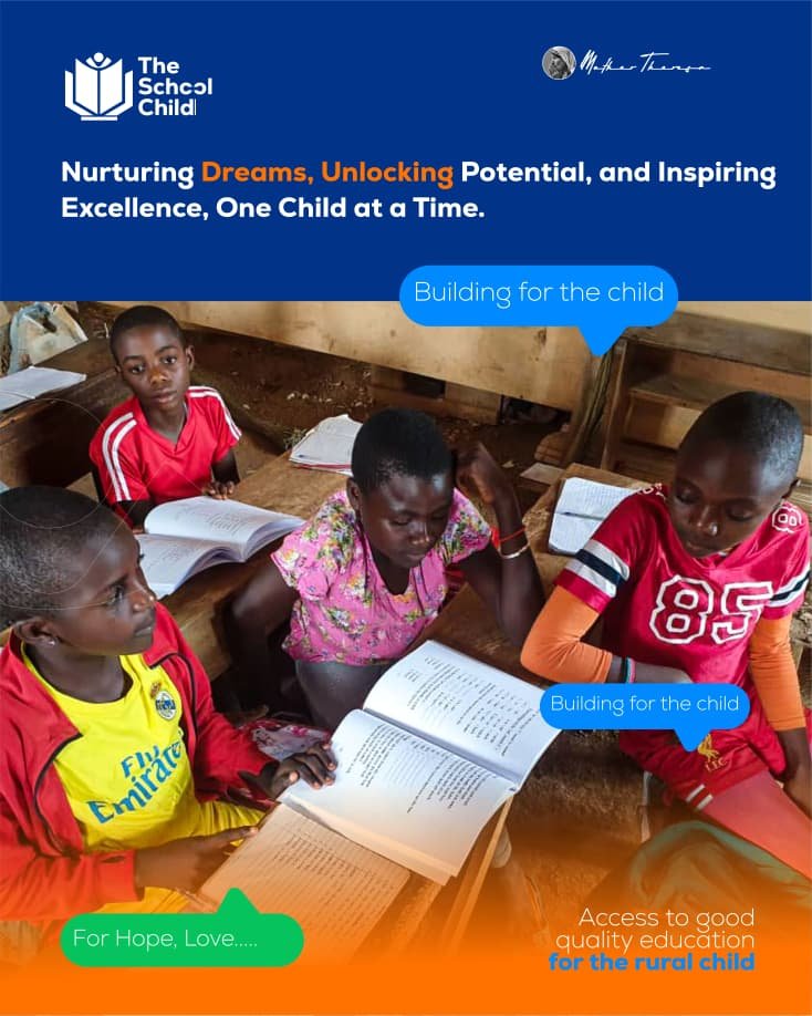 Underprivileged students in a rural classroom setting